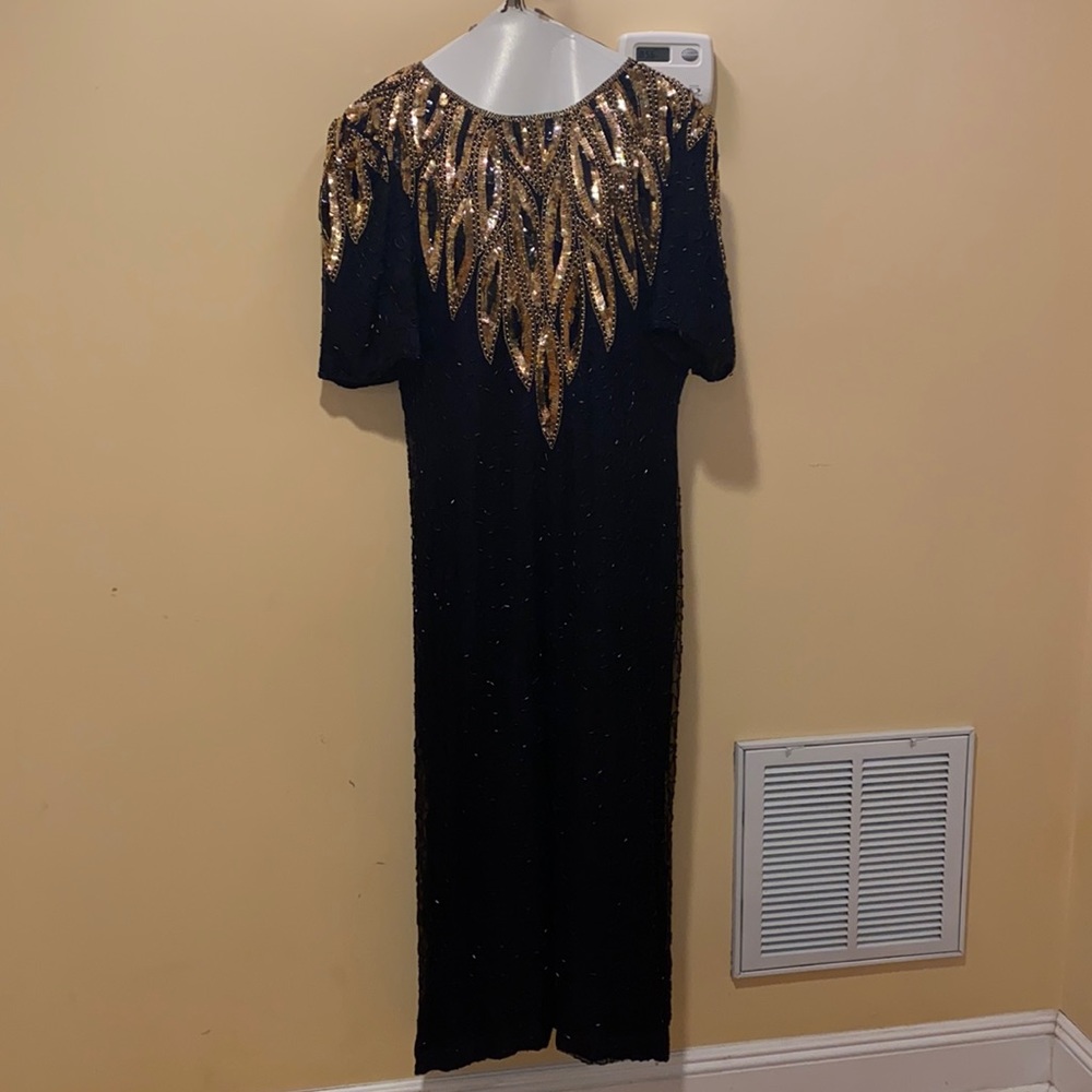 Black Beaded Gown